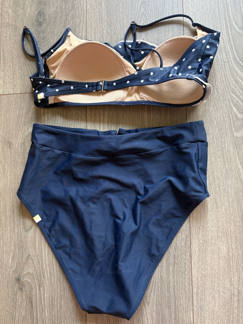 Summersalt Bikini Set Size 8 Navy Polka Dots - Picture 5 of 5